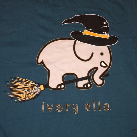 ivory ella Tops - Ivory Ella “Witch” Elephant Long Sleeve Tee